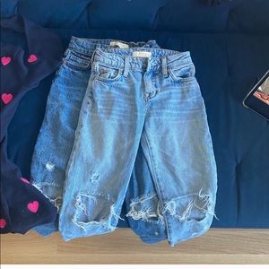 2 pair of jeans. Size 5/6.